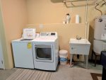 Private washer and dryer located in the garage